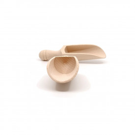 Set 2 lingurite din lemn - cupa lunga, 6.5 x 1.8 cm