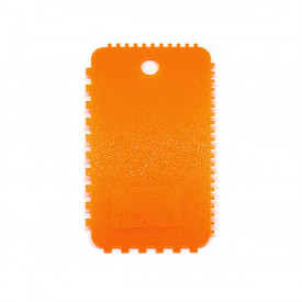Spaclu dintat pentru crearea efectelor 3D - portocaliu, 10 x 6 cm