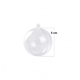 Glob transparent din plastic - 5 cm