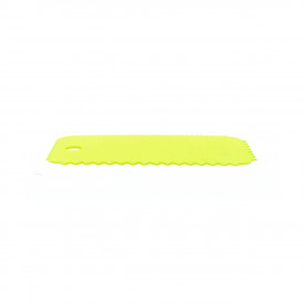 Spaclu dintat pentru crearea efectelor 3D - galben, 10 x 6 cm
