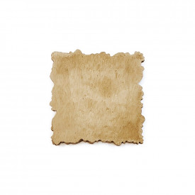 Ornament din lemn termoplastic - rama patrata, 5 x 5 cm