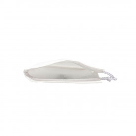 Saculet natural din panza - alb, 18.5 x 16 cm