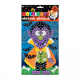 Set imagine mozaic Halloween - Dracula, 23 x 16 cm