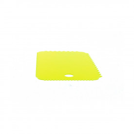 Spaclu dintat pentru crearea efectelor 3D - galben, 10 x 6 cm