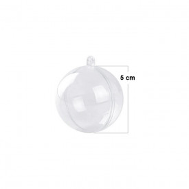 Glob transparent din plastic - 5 cm