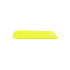 Spaclu dintat pentru crearea efectelor 3D - galben, 10 x 6 cm