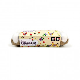 Set DIY pentru pictat oua de paste - 12 oua+4 vopsele