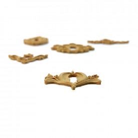 Set 5 ornamente din lemn termoplastic - gauri chei