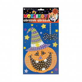 Set imagine mozaic Halloween - dovleac, 23 x 16 cm