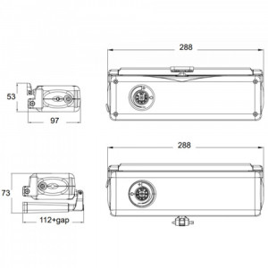 TOPP ACK4 RWA motor cu lant, 100-400mm, 24V - Img 2