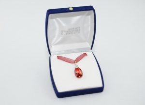 Pear Pendant, Blend Topaz & Fern Green, 22 mm - Img 4