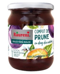 RAURENI Compot Prune intregi 520g
