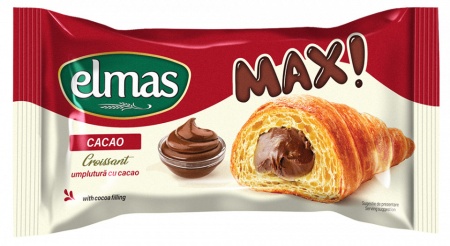 ELMAS Croissant MAX mit Kakaofüllung 80g / ELMAS Croisaant MAX Cacao 80g