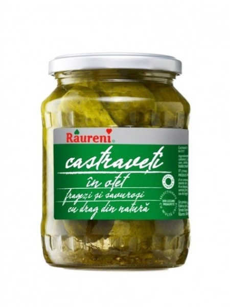 Raureni castraveti in otet 680G