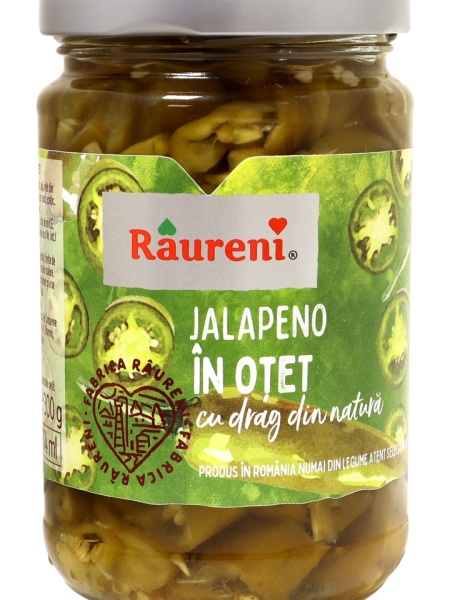 RAURENI ARDEI JALAPENO TAIAT, IN OTET 300g