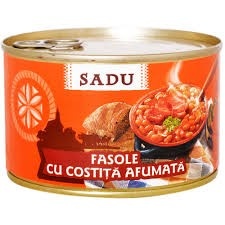 Sadu Fasole cu Costita Afumata 400G