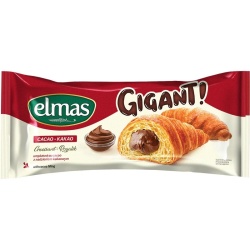 ELMAS Croissant GIGANT mit Kakaofüllung 160g/ ELMAS Croissant GIGANT cacao 160g