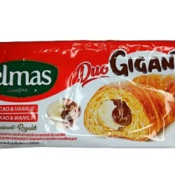 Elmas Croissant GIGANT mit Kakaofüllung und Vanillecreme, 160g / ELMAS Croissant GIGANT Cacao Vanilie 160g