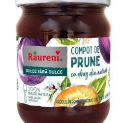 RAURENI Compot Prune intregi 520g - Img 1
