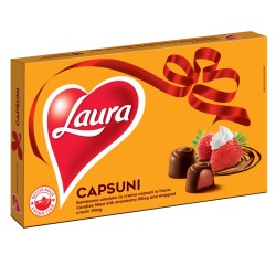 LAURA Bomboane Capsuni Frisca 138g