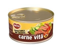Bucegi Carne de vita 65% 300G