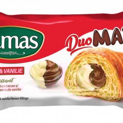ELMAS Croissant MAX mit Kakao- und Vanillefüllung / ELMAS Croissant MAX Cacao-Vanilie 80g - Img 1