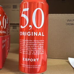 Bier 5,0 Original Export 0,5L Dose 5,2%Alc. 12,0% GP, DPG