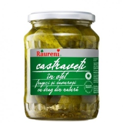 Raureni castraveti in otet 680G