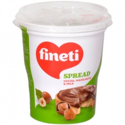 Fineti Crema cacao,alune, lapte 400g