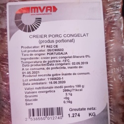 MVA creier porc congelat Kg