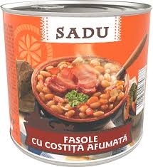 Sadu Fasole cu Costita Afumata 800G