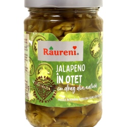 RAURENI ARDEI JALAPENO TAIAT, IN OTET 300g