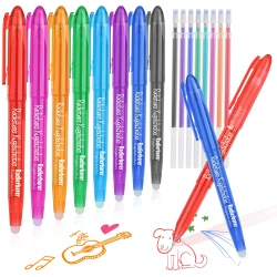 Set de 8 pixuri cu gel care se pot șterge + 8 rezerve