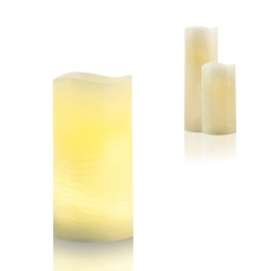 Lumânare LED Flower Power, crem, 10x20 cm