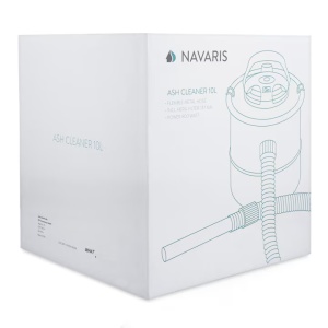 Aspirator pentru cenusa Navaris, 10 L, metal, compact, negru, 26x26x27 cm - Img 2