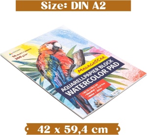 Bloc desen cu hartie pentru acuarela, Tritart, A2, 300 g/m², 14 file - Img 7