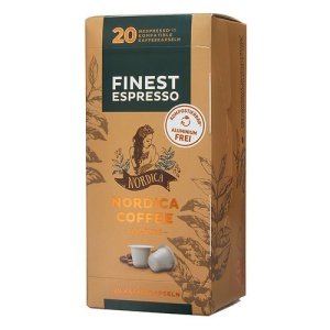 Capsule cafea Nordica Coffee, 20 capsule, Compatibile Nespresso, Finest Espresso