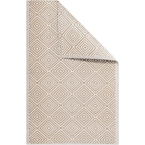 Covor pentru exterior JEMIDI, 120x180cm, polipropilena, rezistent la intemperii, usor de curatat, pentru balcon/terasa, Maro deschis