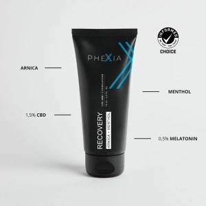 Crema Recovery, Phexia, pentru dureri musculare, cu CBD, Melatonina si mentol, 75 ml - Img 2