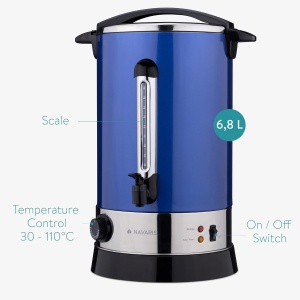 Fierbator, boiler profesional cafea, vin fiert, ceai, Navaris, 6.8L, 950W - Img 6