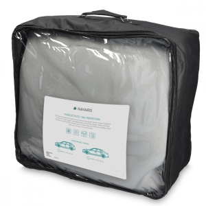 Husa auto Navaris XL 570 x 203 x 119 cm, 3 straturi, impermeabila, anti-grindina, husa depozitare, 48112.4 - Img 2