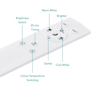 Plafoniera de tavan cu LED, Navaris, design cu 2 straturi, 22W, temperatura de culoare reglabila, cu telecomanda, Clasa F, Ø 32 x 12 cm - Img 6