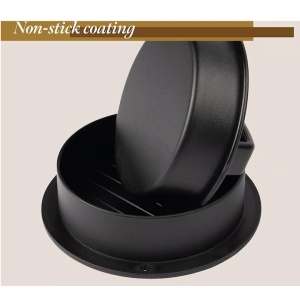 Presa hamburger 3 in 1 GOURMEO, antiaderenta, pentru burgeri umpluti, 2 dimensiuni 7.3 si 10.3 cm, 50 foi hartie de copt, compatibila cu masina de spalat vase, Negru - Img 2
