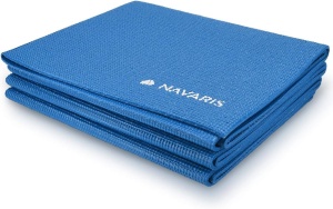 Saltea fitness Navaris, antiderapant, pliabil, albastru, 173 cm - Img 2