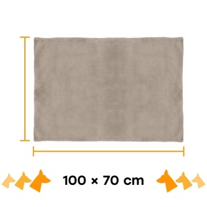 Saltea pentru caini, Vitazoo, L, 100 x 70 cm, Gri - Img 3