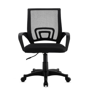 Scaun Birou Kiwari® Taro, Spatar din Mesh si Sezut Confortabil, Reglabil pe Inaltime, Baza Nylon, Ergonomic, Capacitate 120 kg, Negru - Img 6