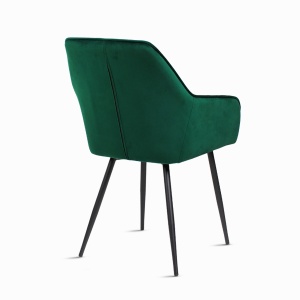 Scaun cu brate/Fotoliu bucatarie de Dining/Living/Bucatarie Kiwari® Verdi, Catifea, Ergonomic, 50x41x84cm, Verde Smarald - Img 10