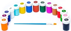 Set 15 Vopsele, Tritart, Acrilic, cu Pensula, 288 ml, Multicolor - Img 4