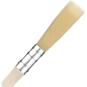 Set 24 de pensule Kurtzy, 20 x 5.1 cm, multifunctionale, pensule profesionale pentru vopsit si lacuit, maner din lemn, Maro - Img 6