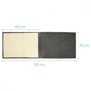 Set 2x Protectie impotriva zgarieturilor pentru Pisici, 60x45 cm, Sisal, Gri, 46354.19.02 - Img 5